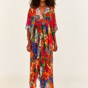 NWT Farm Rio Sunny Mix Maxi Dress